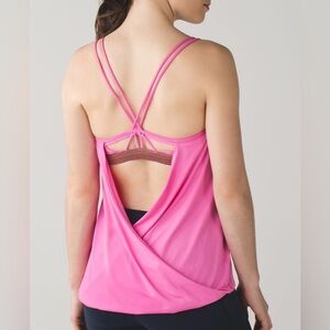 Lululemon Make A Move Tank Pink Paradise Excellent Condition with Padding Size 6